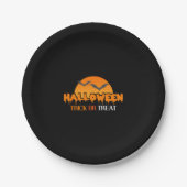 Halloween - Trick oder Leckerbissen Pappteller (Vorderseite)