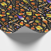 Halloween Trick-oder-Leckerei Candy Geschenkpapier (Ecke)