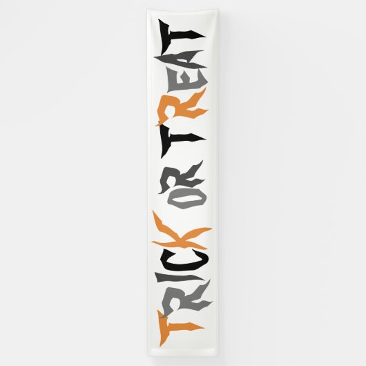 Halloween-Trick oder Leckerei-gespenstischer Text Banner (Vertikal)