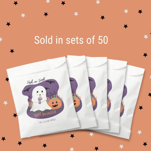 Halloween Trick-oder-Leckerei Ghost Candy Favor Ba Geschenktütchen