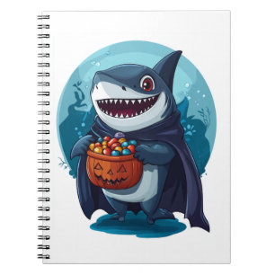 Halloween-Trick-oder-Leckerei-Hai Notizblock