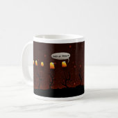 Halloween: Trick oder Leckerei? (Rot) Kaffeetasse (Vorderseite Links)