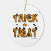 Halloween Trick-oder-Leckerei-Spiegelschmuck Keramikornament (Links)