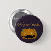 Halloween-Trick oder -Leckereien Button (Vorne & Hinten)