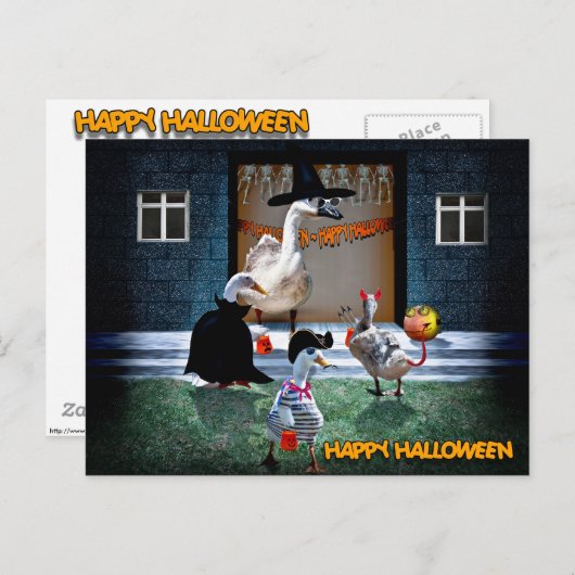 Halloween Trick oder Leckereien Zeit! Postkarte (Vorne/Hinten)