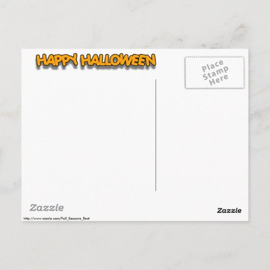 Halloween Trick oder Leckereien Zeit! Postkarte (Rückseite)