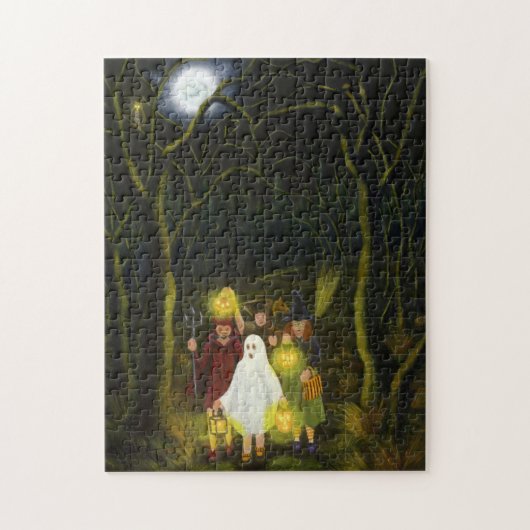 Halloween-Trick oder Leckereipuzzlespiel Puzzle (Vertikal)