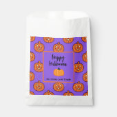 Halloween-Trick oder Orangenkürbis-Goody-Tasche Geschenktütchen (Vorderseite)