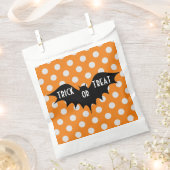 Halloween-Trick oder Orangenpolka-Punkte Geschenktütchen (Ausgeschnitten)