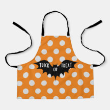 Halloween-Trick oder Orangenpolka-Punkte