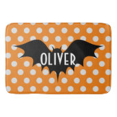 Halloween-Trick oder personalisierte Monogramm beh Badematte (Vorderseite)