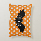 Halloween-Trick oder personalisierte Monogramm beh Dekokissen (Rückseite(Vertikal))