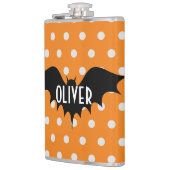 Halloween-Trick oder personalisierte Monogramm beh Flachmann (Links)