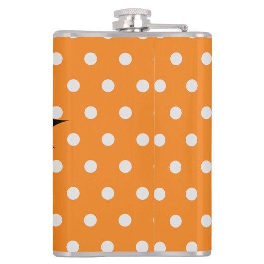 Halloween-Trick oder personalisierte Monogramm beh Flachmann (Rückseite)