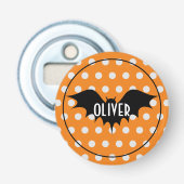 Halloween-Trick oder personalisierte Monogramm beh Flaschenöffner (Vorderseite)