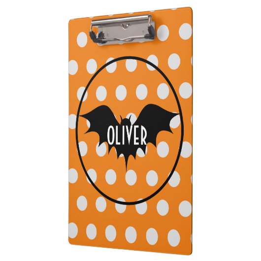 Halloween-Trick oder personalisierte Monogramm beh Klemmbrett (Links)