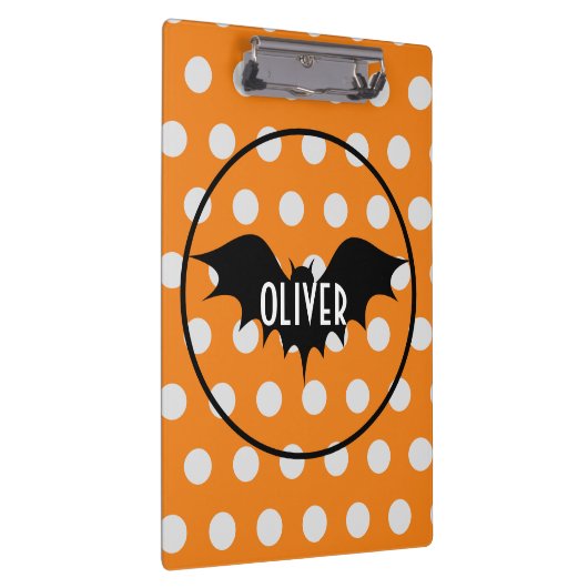 Halloween-Trick oder personalisierte Monogramm beh Klemmbrett (Rechts)