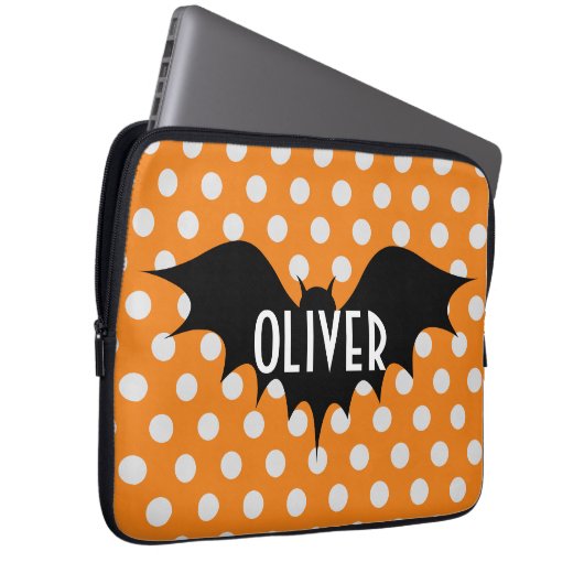 Halloween-Trick oder personalisierte Monogramm beh Laptopschutzhülle (Vorne Rechts)