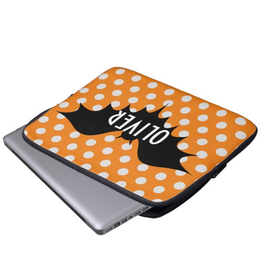 Halloween-Trick oder personalisierte Monogramm beh Laptopschutzhülle (Vorne Knopf)