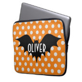 Halloween-Trick oder personalisierte Monogramm beh Laptopschutzhülle (Vorderseite Links)
