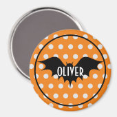 Halloween-Trick oder personalisierte Monogramm beh Magnet (Vorderseite/Rückseite)