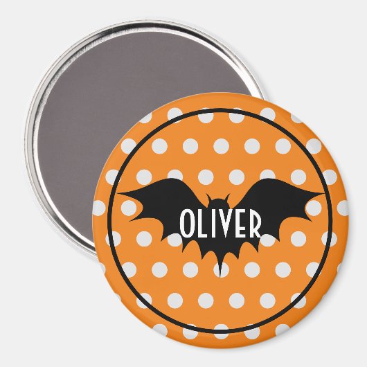 Halloween-Trick oder personalisierte Monogramm beh Magnet (Vorderseite/Rückseite)