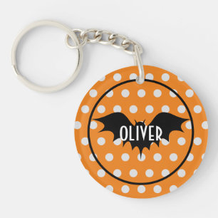 Halloween-Trick oder personalisierte Monogramm beh Schlüsselanhänger