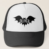 Halloween-Trick oder personalisierte Monogramm beh Truckerkappe (Vorderseite)