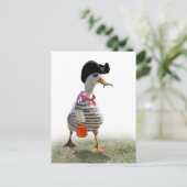 Halloween-Trick oder Piratenente Postkarte (Stehend Vorderseite)