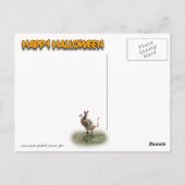 Halloween-Trick oder Piratenente Postkarte (Rückseite)