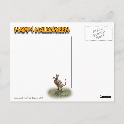 Halloween-Trick oder Piratenente Postkarte (Rückseite)