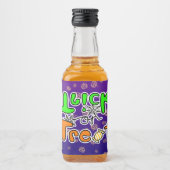 Halloween Trick oder Treat Alkoholflaschenetikett (Vorderseite)