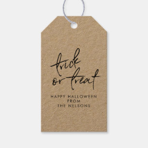 Halloween Trick oder Treat Bag Candy Favor Kraft Geschenkanhänger