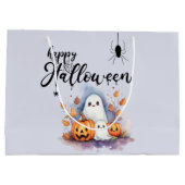 Halloween Trick oder Treat Bag Groß Große Geschenktüte (Rückseite)