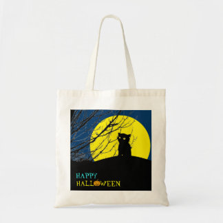 Halloween Trick oder Treat Bag:Schwarze Katze Tragetasche