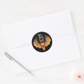 Halloween Trick oder Treat Bat Round Stickers (Umschlag)