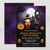 Halloween Trick oder Treat Birthday Party Einladung (Vorne/Hinten)