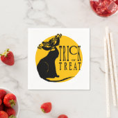 Halloween Trick oder Treat Black Cat Napkins Serviette (Beispiel)