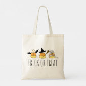 Halloween Trick oder Treat Candy Corn Tragetasche (Rückseite)