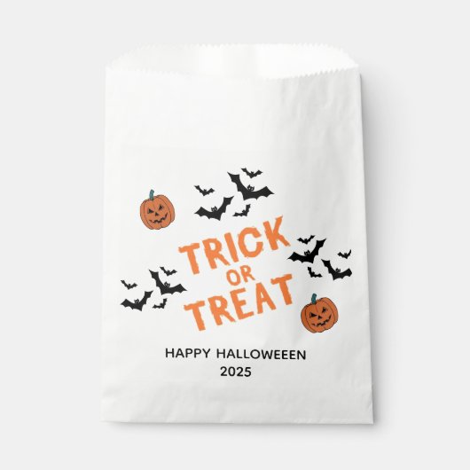 Halloween Trick oder Treat Candy Favor Bag Geschenktütchen (Vorderseite)