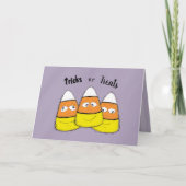 Halloween Trick oder Treat Candy Niedlich Whimsica Karte (Vorderseite)