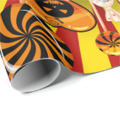 Halloween Trick oder Treat Candy und Süßigkeiten. Geschenkpapier (Rolleneckpunkt)