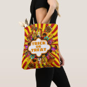 Halloween Trick oder Treat Candy und Süßigkeiten. Tasche (Von Nahem)