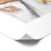 Halloween Trick oder Treat Costume Cat Art Poster (Ecke)