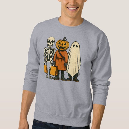 Halloween-Trick oder Treat-Crew Sweatshirt (Vorderseite)