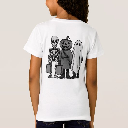 Halloween-Trick oder Treat-Crew T-Shirt (Rückseite)