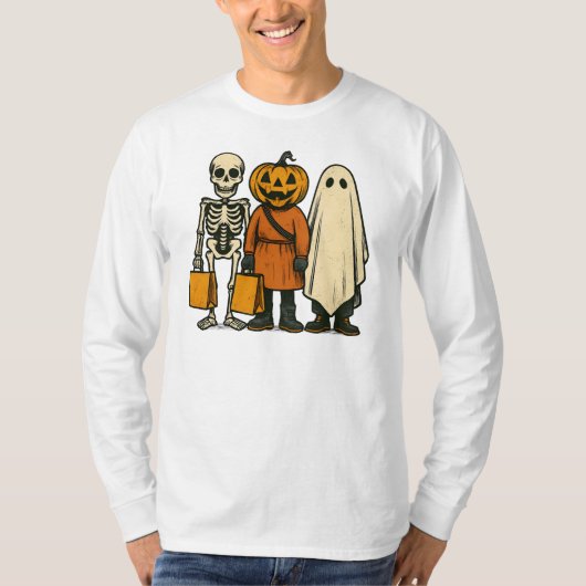 Halloween-Trick oder Treat-Crew T-Shirt (Vorderseite)