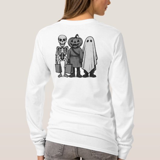 Halloween-Trick oder Treat-Crew T-Shirt (Rückseite)