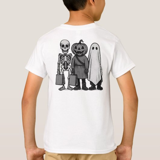 Halloween-Trick oder Treat-Crew T-Shirt (Rückseite)