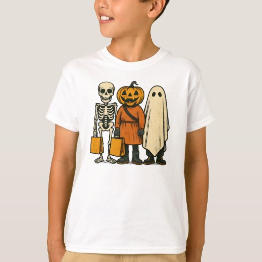 Halloween-Trick oder Treat-Crew T-Shirt (Vorderseite)